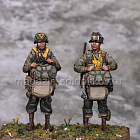 Сборная фигура из смолы SM 3638 Подрывник и Сержант 82-ой парашютной дивизии США, 1:35, SOGA miniatures