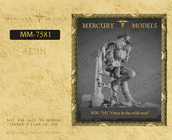 Сборная фигура из смолы Once in the wild west, 75 мм, Mercury Models