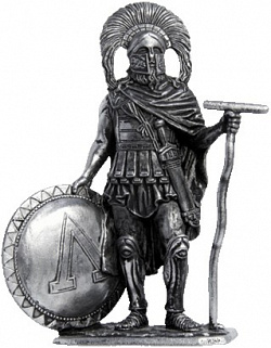 Миниатюра из металла 211. Спартанский командир, V в. до н.э. EK Castings