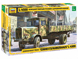 Сборная модель из пластика Немецкий грузовик L-4500, с деревянной кабиной (1/35) Звезда (3647) (3647)