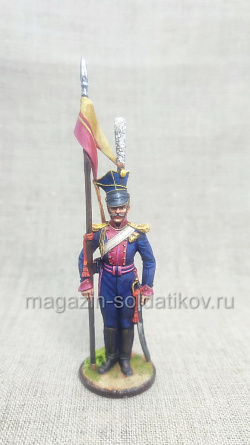 Миниатюра из олова Рядовой Волынского уланского полка 1812 год, 54 мм, Студия Большой полк (ИЛ1008.12.02.54) (ИЛ1008.12.02.54)