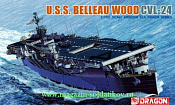 7058 Д Авианосец U.S.S. Belleau Wood CVL-24 (1:700) Dragon