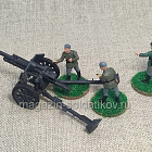 Немецкая гаубица 1/72 (3 фиг.) (Q530-091) (Q530-091)