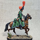Миниатюра из олова Офицер конных егерей, Франция 1809 г., 54 мм, Студия Большой полк (ИЛ2381.12.03.54) (ИЛ2381.12.03.54)