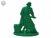 Солдатики из пластика Кожемяка (цвет - зеленый), Воины и битвы - фото