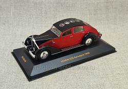Q307-150 VOISIN C25 Aerodyne 1934 Red and Black. 1:43, WhteBox (IXO) (Q307-149) (Q307-149)