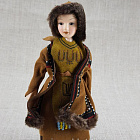 Кукла в эвенкийском зимнем костюме №47