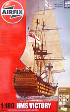 Сборная модель из пластика А Корабль HMS Victory (1:180) Airfix - фото