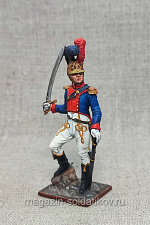 Французский кавалерист, 54 мм в росписи - фото