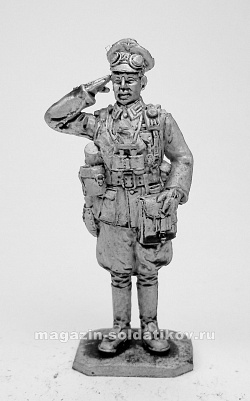 Миниатюра из олова 255 РТ Офицер вермахта, 54 мм, Ратник