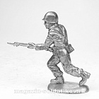 Миниатюра из олова Американский солдат, атакующий, 54 мм, Магазин Солдатики