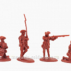 Солдатики из пластика LOD010 1/2 набора Британская регулярная армия, 8 фигур, цвет бордовый, 1:32, LOD Enterprises
