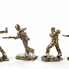 Солдатики из металла Оборона Севастополя (наб. 6 шт,) 40 мм, Бронзовая коллекция