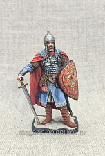 Миниатюра из олова Гаврила Олексич, Невская битва, 54 мм, Студия Большой полк - фото