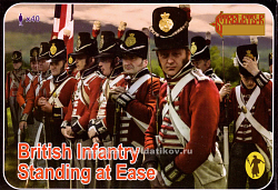 Солдатики из пластика British Infantry Standing at Ease (1/72) Strelets (162) (162)