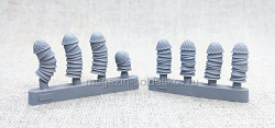 Сборная фигура из смолы SM 3117 Трофейные японские каски в стопках, 1:35, SOGA miniatures