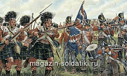 Солдатики из пластика ИТ Набор солдатиков «Английские и шотландские пехотинцы (1815)» (1/72) Italeri