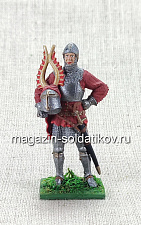 Европейский рыцарь, конец XIV в., 54 мм - фото