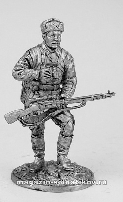 Миниатюра из олова WW2-03 Снайпер 1047-го стрелкового полка В. Зайцев, осень 1942 г., РККА EK Castings