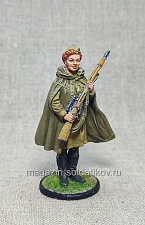 Снайпер 528-го стрелкового полка Наталья Ковшова, 1942 г., Красный фронт, 54 мм - фото