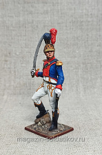 Французский кавалерист, 54 мм в росписи - фото