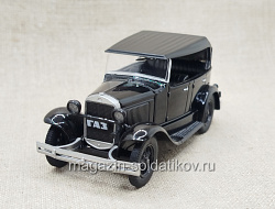 ГАЗ-А 1932—1936 гг.; чёрный, Автолегенды СССР №038 (АС038) (АС038)