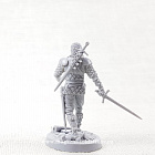 Сборная миниатюра из смолы Ведьмак Весемир, 40 мм, Золотой дуб