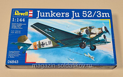Сборная модель из пластика 04843 Самолёт Ju-52/3m (1:144) Revell (QM-296) (QM-296)