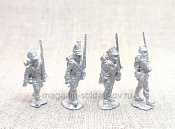 Сборные фигуры из металла Португальский легион Великой Армии на марше, 28 мм, Figures from Leon - фото