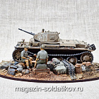 Диорама с T-II D на подставке (1:35) Магазин Солдатики (Д35061) (Д35061)
