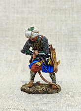 Турецкий воин, натягивающий тетиву, 54 мм, Студия Большой полк - фото