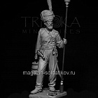 Сборная миниатюра из смолы Канонир Донской казачьей артиллерии, 1812 год, 75 мм, TRILOKA MINIATURES (TLK-75-029) (TLK-75-029)