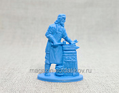 Солдатики из пластика Киевская Русь. Мирный житель. Кузнец Бокша (синий), Воины и битвы - фото