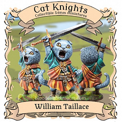 Сборная фигура из смолы Уильям Тэйллес (70 мм) Blood Carrot Knights