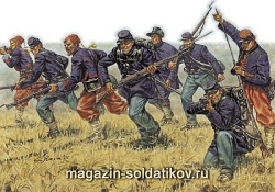 Солдатики из пластика ИТ Пехота Севера (Американская Гражданская война) (1/32) Italeri