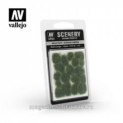 Ярко-зеленая трава, сухой пучок Vallejo Scenery, имитация. Высота 12 мм
