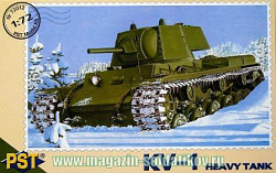 Сборная модель из пластика Тяжелый танк КВ-1, 1:72, PST