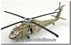 Масштабная модель в сборе и окраске Вертолёт UH-60A, 1:72 Easy Model (37018) (37018)