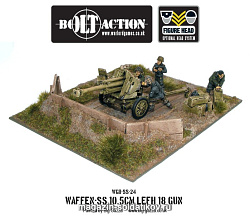 Сборные фигуры из пластика Waffen SS 105mm Пушка BLI Warlord (WGB-SS-24) (WGB-SS-24)