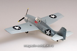 Масштабная модель в сборе и окраске Самолёт F4F-3 «Уалдкэт» VМF-223 USМС 1942 г. 1:72 Easy Model