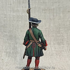 Миниатюра из олова Русский фузелер 1709 г., 54 мм Студия Большой полк (ИЛ1874.11.01.54) (ИЛ1874.11.01.54)