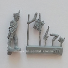 Сборная миниатюра из смолы Артиллерист с правилом, Франция, 28 мм, Аванпост
