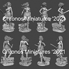 Сборная фигура из смолы Миры Фэнтези: Кельтская женщина-воин, 75 мм Chronos Miniatures