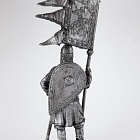 Миниатюра из олова 290. Русский воин со стягом, 1240-е гг. EK Castings