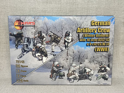 Солдатики из пластика German Artillery Crew (Winter Uniform) with 10,5 cm LG42/43& 8 cm s.G.W.34 WWII (1/72) Mars (72142) (72142)
