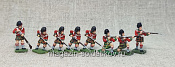Солдатики из пластика в росписи Шотландская пехота, 1815 год - набор 8 шт., Airfix - фото