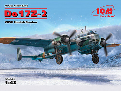 Сборная модель из пластика Do 17Z-2, Бомбардировщик ВВС Финляндии ІІ МВ (1:48) ICM