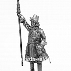 Миниатюра из олова 698 РТ Офицер артиллерийской роты новоприборных полков в венгерском кафтане 1700 год, 54 мм, Ратник
