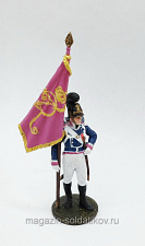 Знаменосец 4-го пех. полка фон Франкемона, Вюртемберг, 1811-12 гг., 54 мм, Soldanir - фото