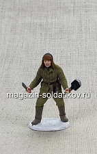 Боец Красной армии, 1941-43 гг, СССР, 54 мм - фото